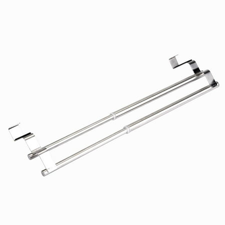 Details about   Double Layers Stainless Steel Telescopic Towel Holder Rack Hanger Organizer BG 